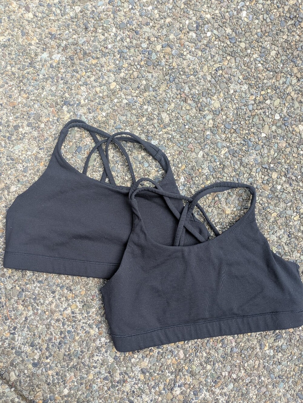 Athleta Girl Black Sports Bra Set of 2